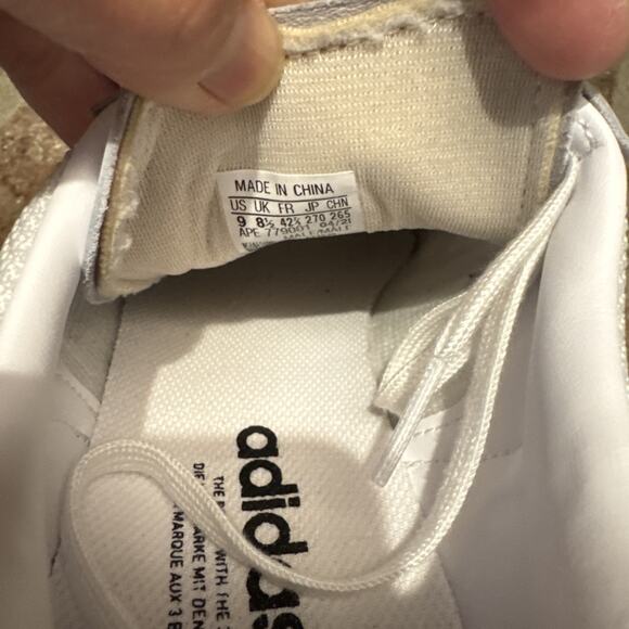 Adidas Originals Unisex Rod Laver Trainer Shoes Sneakers White Black Retro Sz 9 - Picture 8 of 16